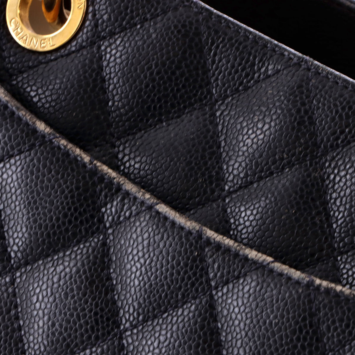 Chanel Grand Shopping Tote Quilted Caviar