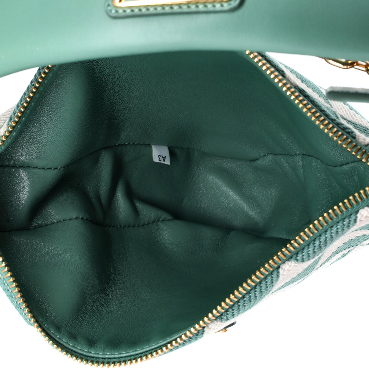 Prada Double Symbole Triangle Bag Leather and Jacquard Mini