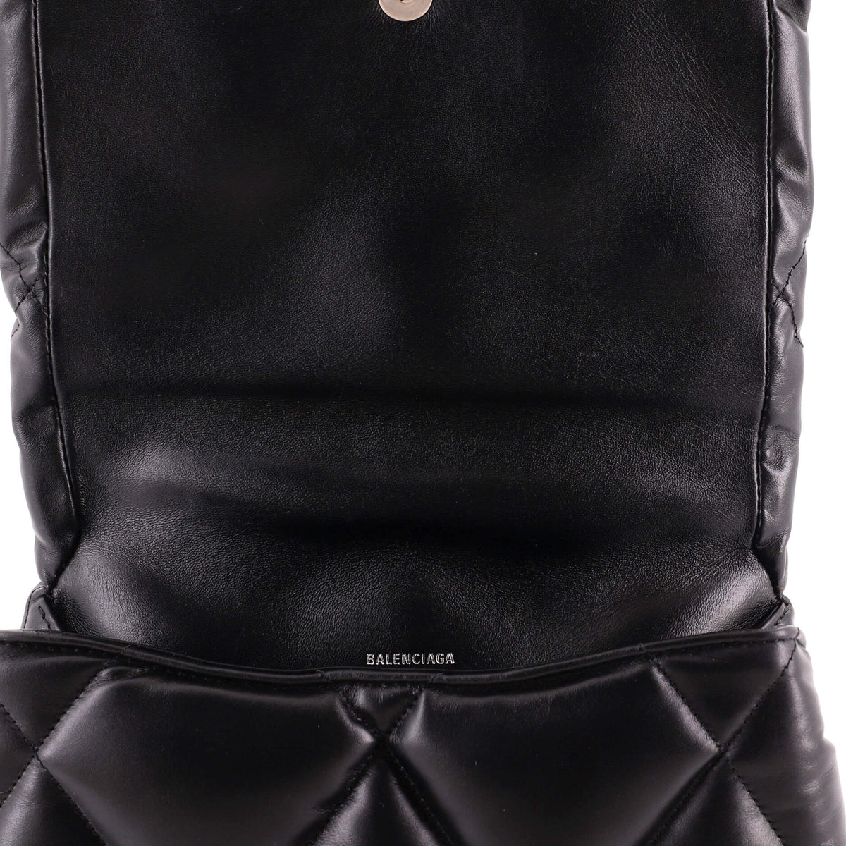 Balenciaga Touch Clutch Quilted Puffy Leather Medium