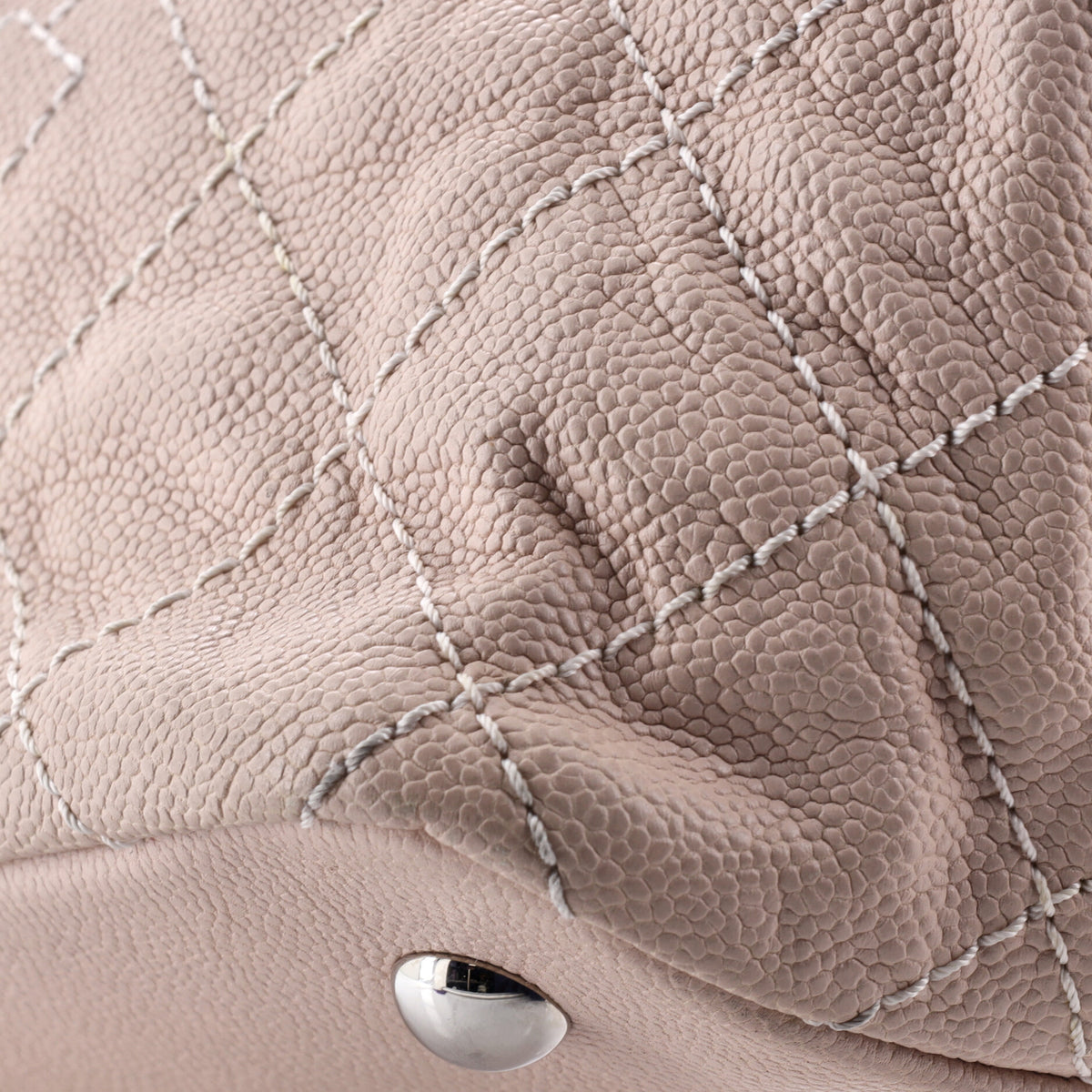 Chanel CC Daily Shopping Tote Quilted Caviar Small