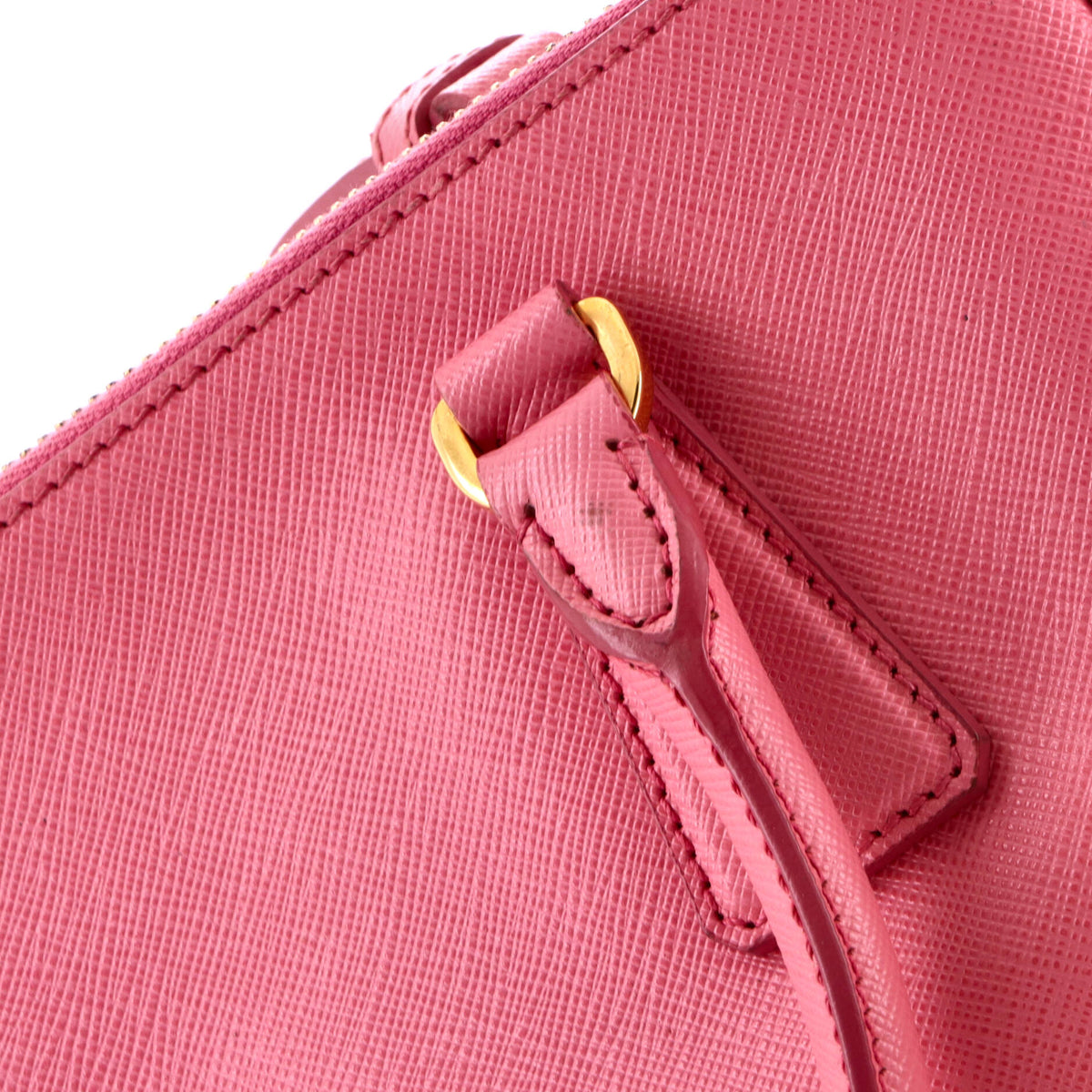 Prada Double Zip Lux Tote Saffiano Leather Small