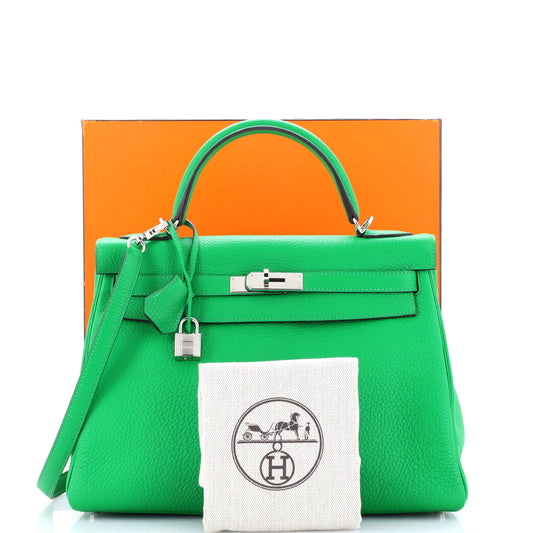 HERMESケリー グリーンクレマンス 32