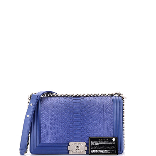 CHANEL ボーイズ パイソン ニューミディアム