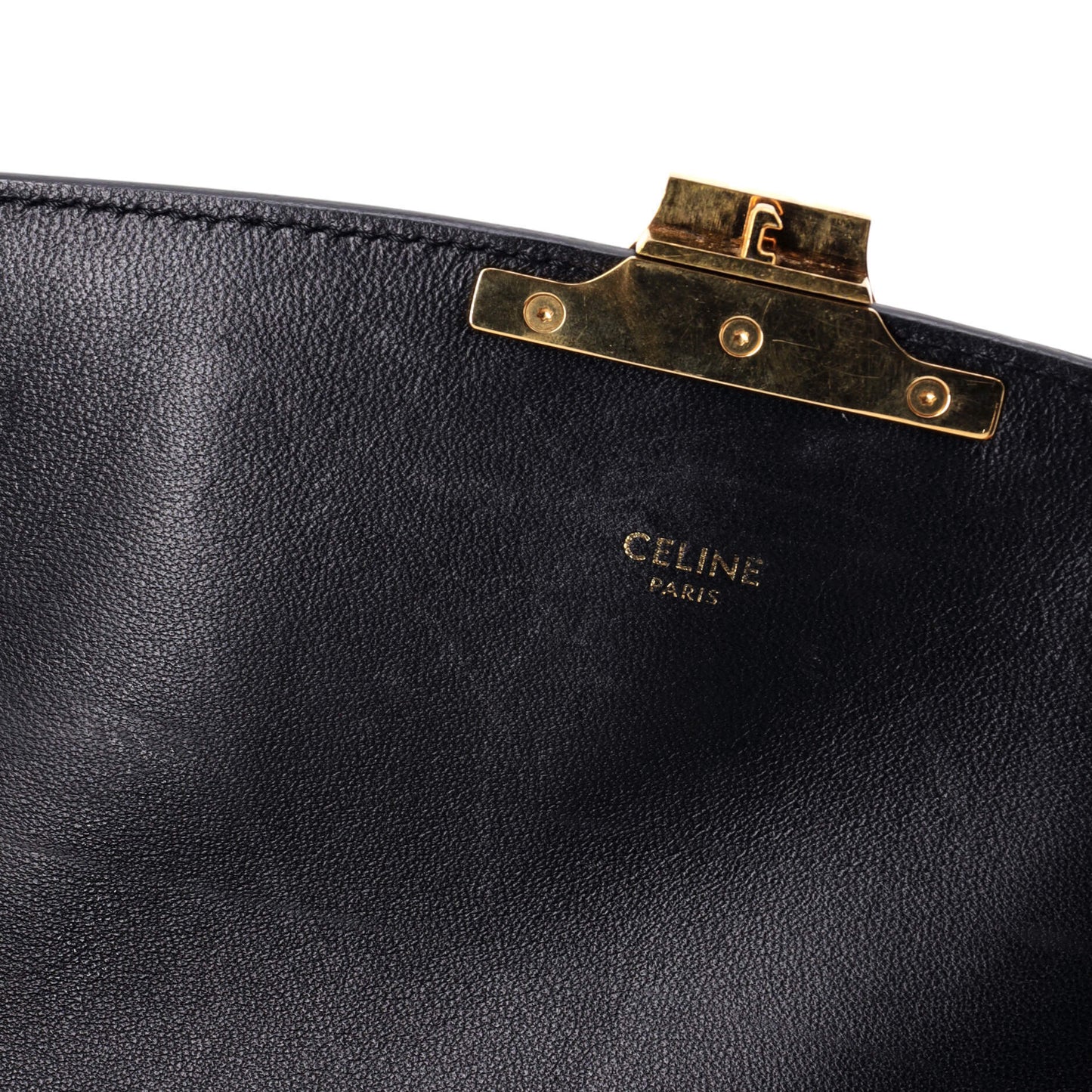 Celine Triomphe Shoulder Bag Triomphe Canvas Medium