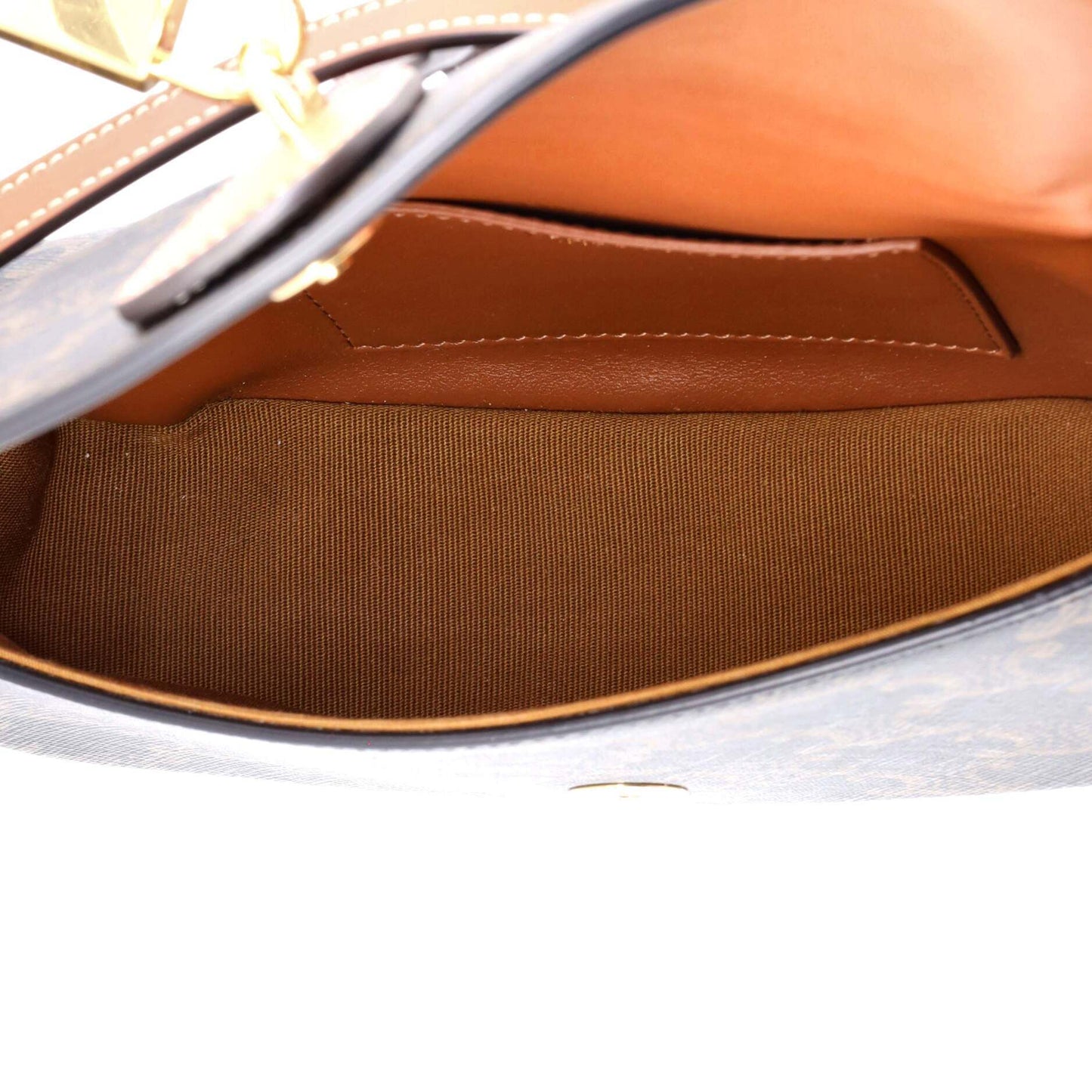 Celine Tabou Clutch with Strap Triomphe Coated Canvas None