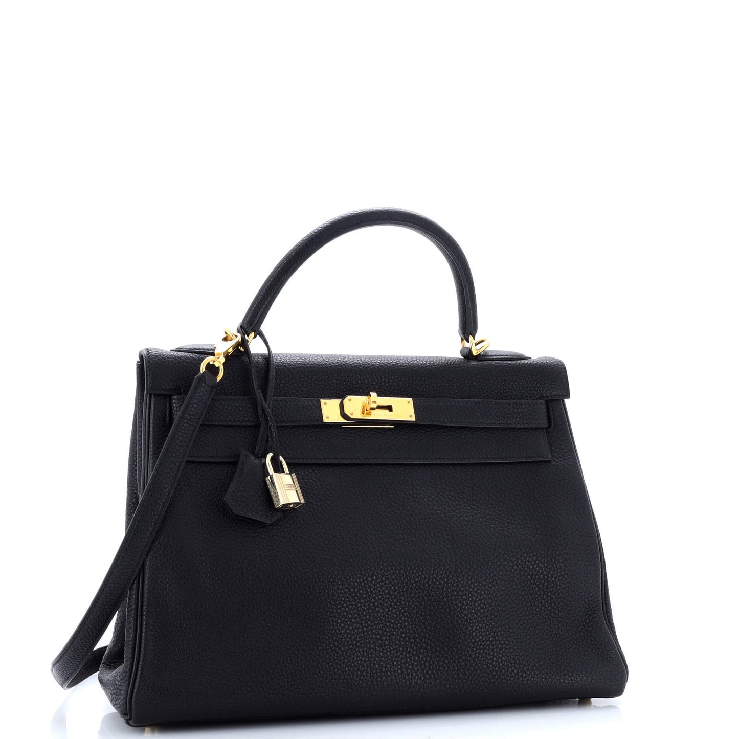 HERMES ケリー ブラック トゴ ゴールド金具 32