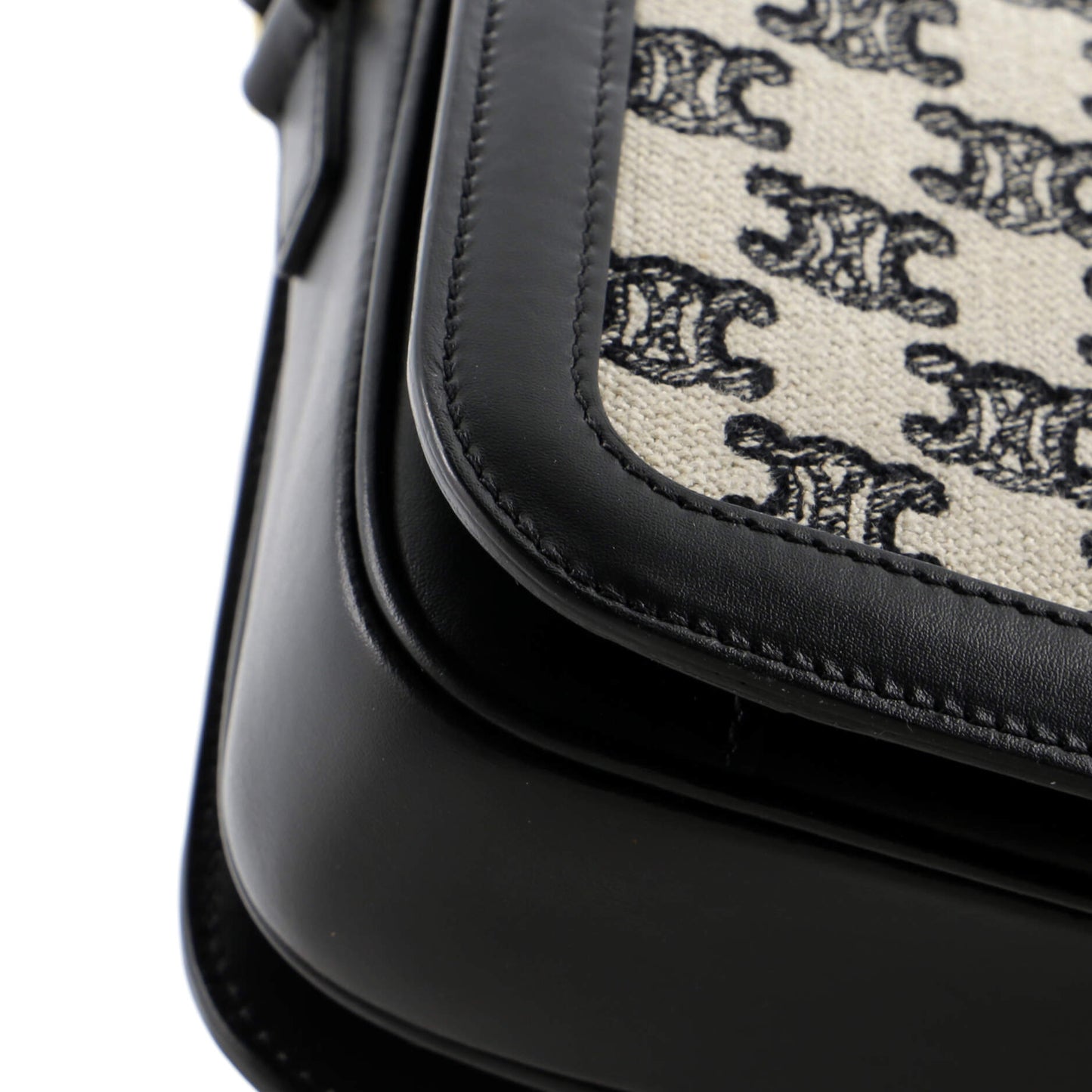 Celine Triomphe Shoulder Bag Triomphe Canvas Medium