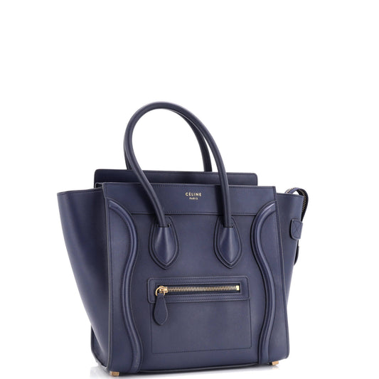 Celine Luggage Bag Smooth Leather Micro
