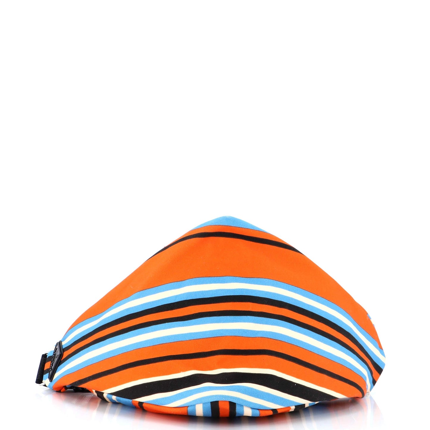 プラダ トライアングルロゴ ジップ クロスボディバッグ プリント キャンバス ラージ