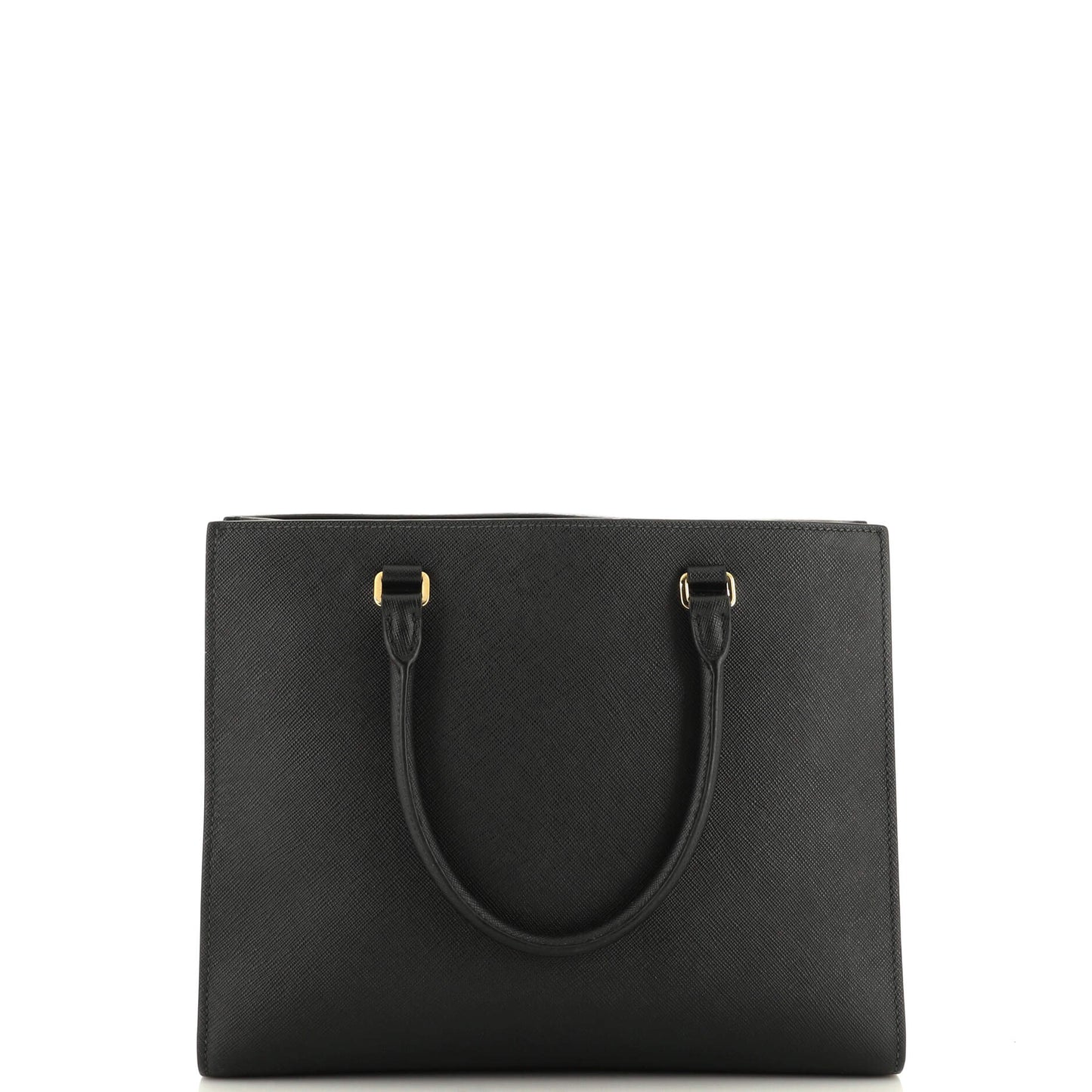 Prada Lux Embossed Logo Tote Saffiano Leather Medium