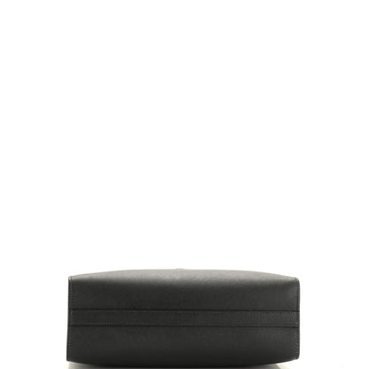 Prada Lux Embossed Logo Tote Saffiano Leather Medium