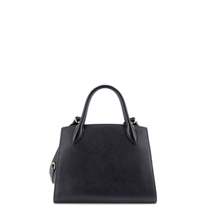 Prada Monochrome Tote Saffiano with City Calf Small