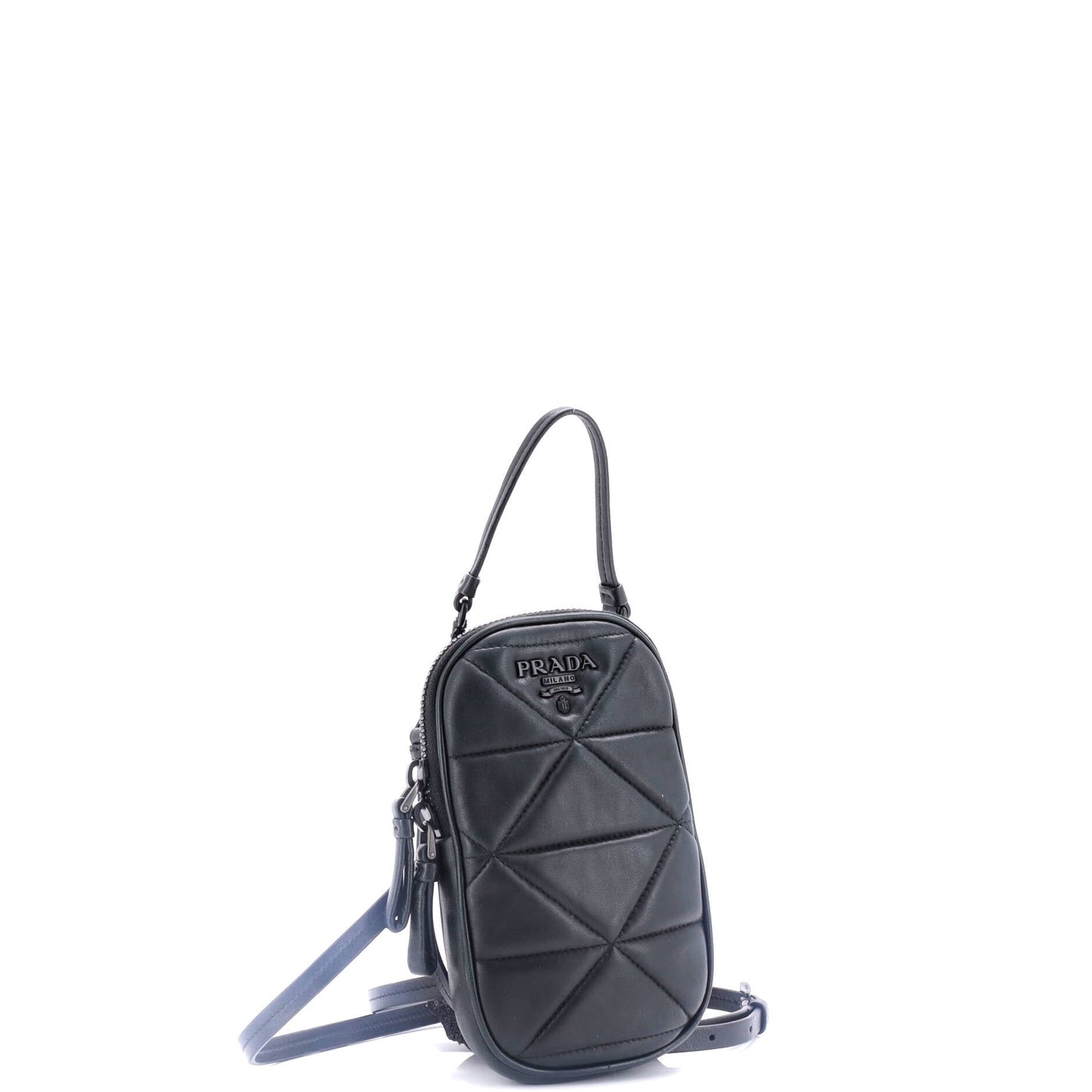 Prada Spectrum Phone Holder Crossbody Bag Quilted Nappa Leather