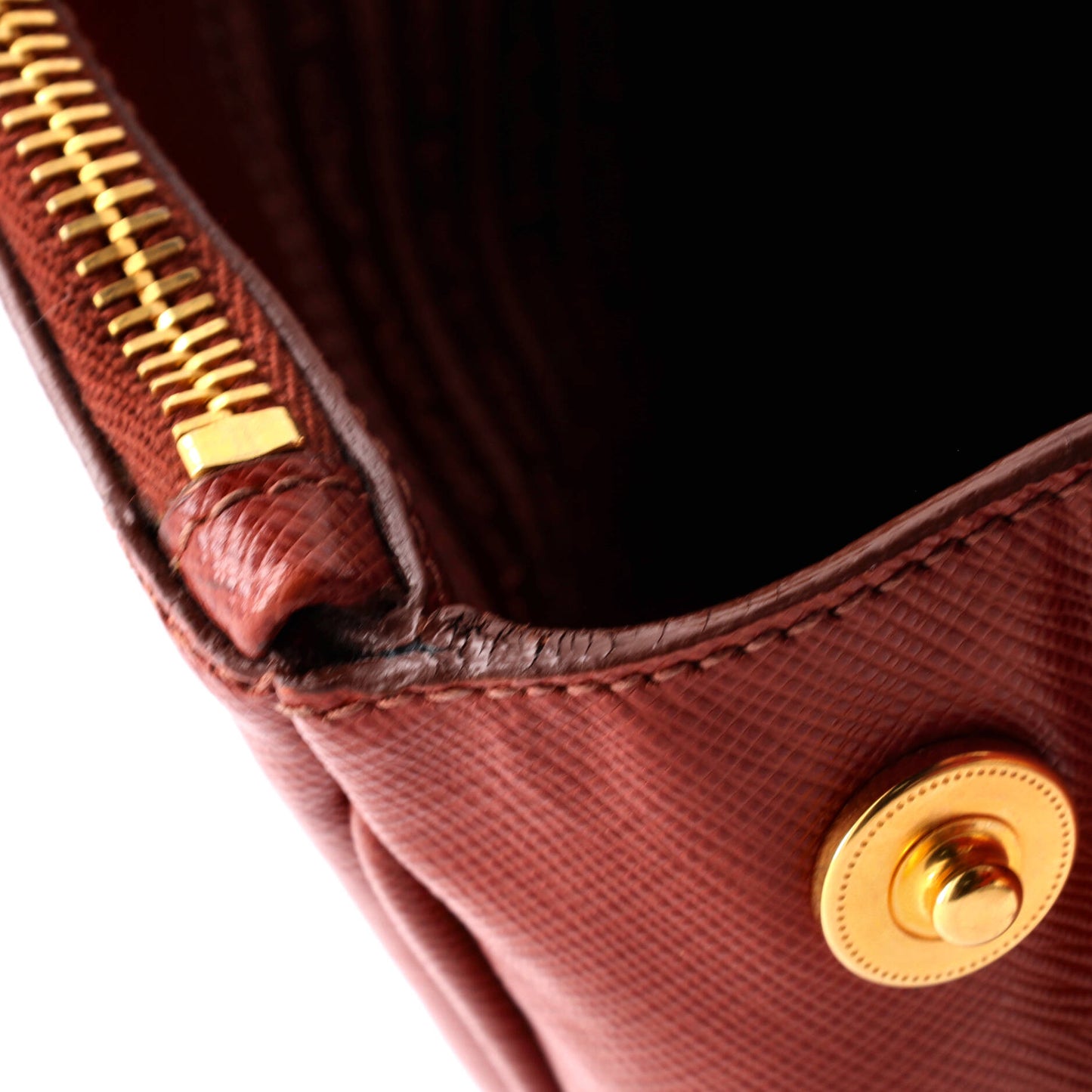 プラダ ダブルジップ リュクス トートバッグ サフィアーノレザー ラージ