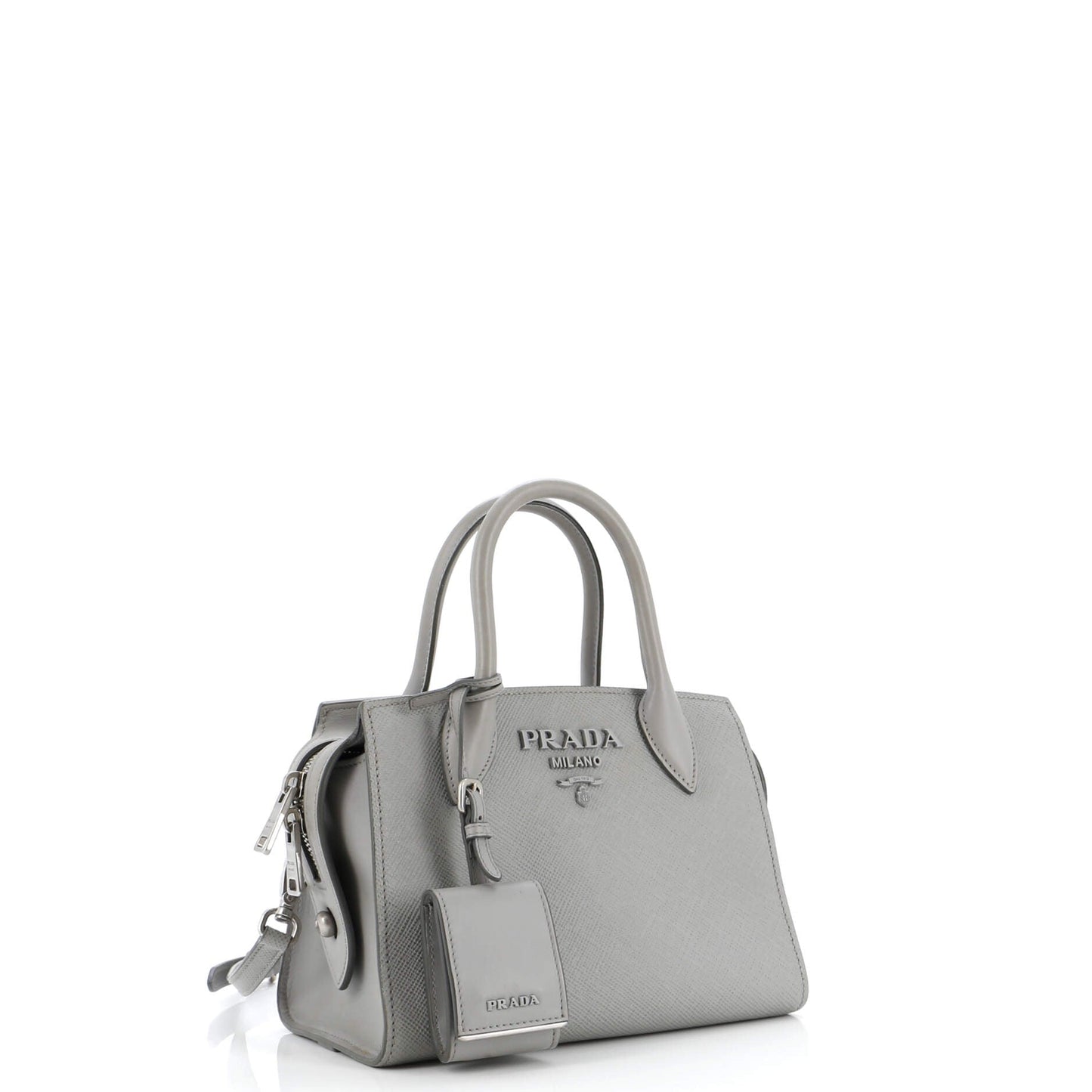 プラダ モノクローム トートバッグ サフィアーノ シティカーフ スモール