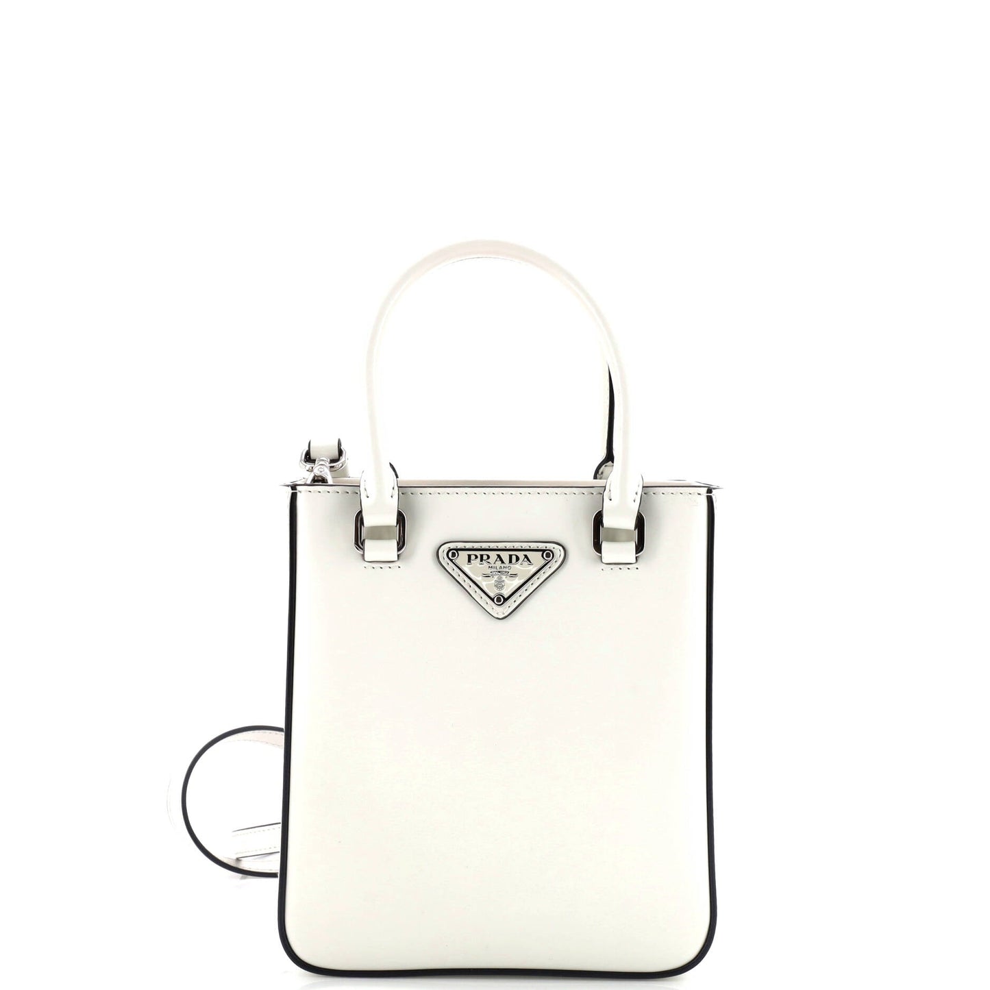 プラダ コンバーチブル オープントート ブラッシュドレザー ミニ