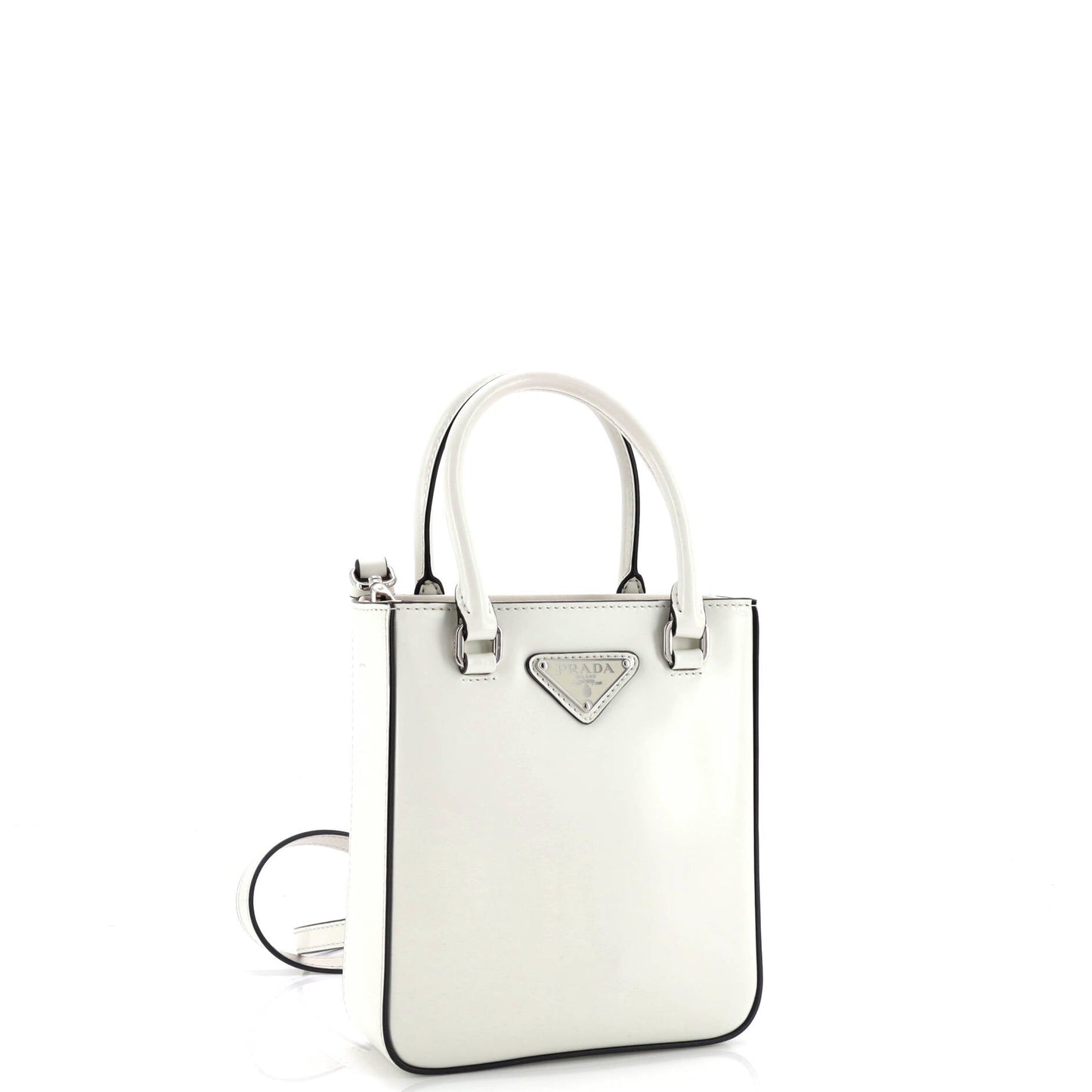 プラダ コンバーチブル オープントート ブラッシュドレザー ミニ