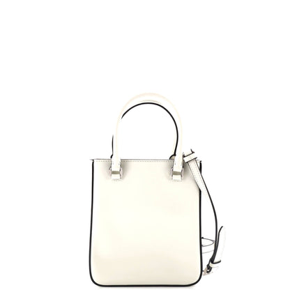 プラダ コンバーチブル オープントート ブラッシュドレザー ミニ