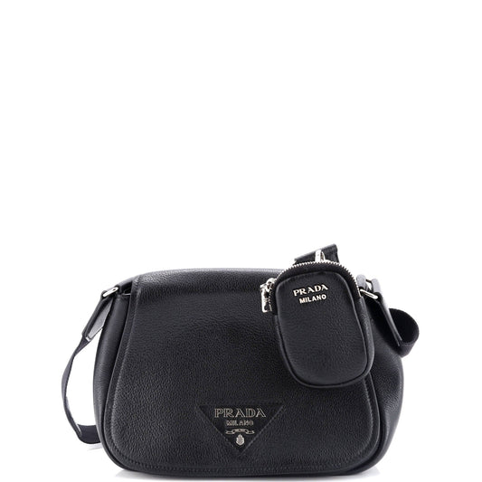 Prada Re-Edition Flap Shoulder Bag Vitello Daino Small