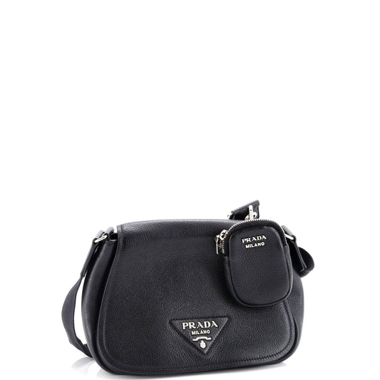 Prada Re-Edition Flap Shoulder Bag Vitello Daino Small