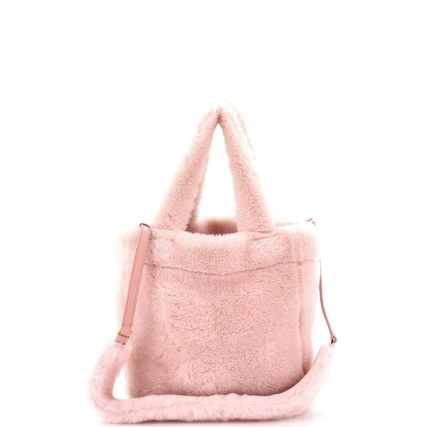 プラダ ロゴ トートバッグ シアリング スモール