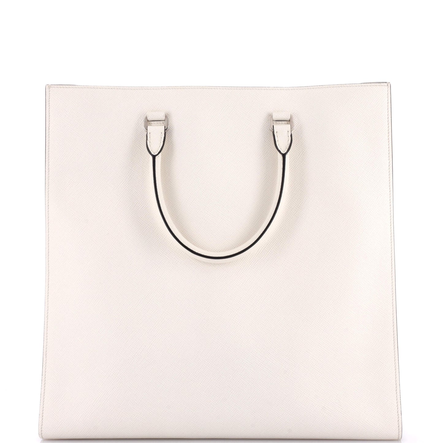 プラダ トライアングルロゴ コンバーチブル オープントート サフィアーノレザー ラージ