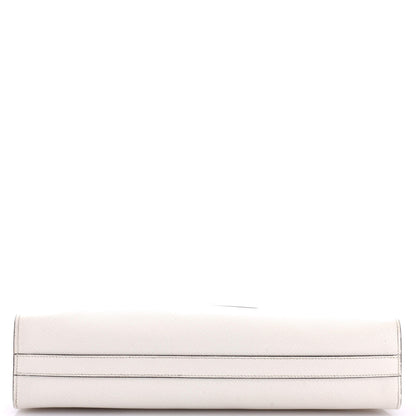 プラダ トライアングルロゴ コンバーチブル オープントート サフィアーノレザー ラージ