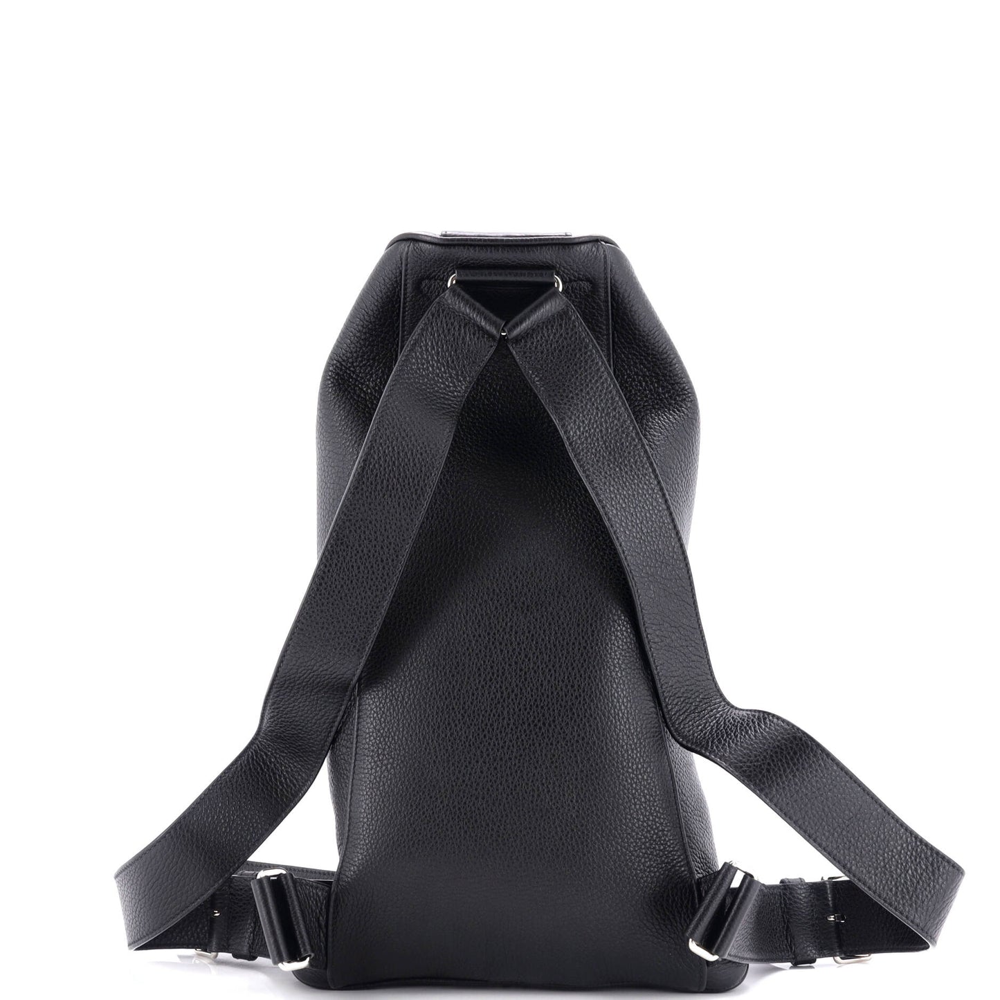 Prada Triangle Zip Backpack Leather