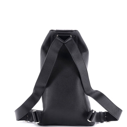 Prada Triangle Zip Backpack Leather