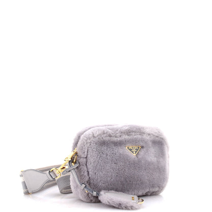 プラダ フロウ カメラ クロスボディバッグ シアリング スモール