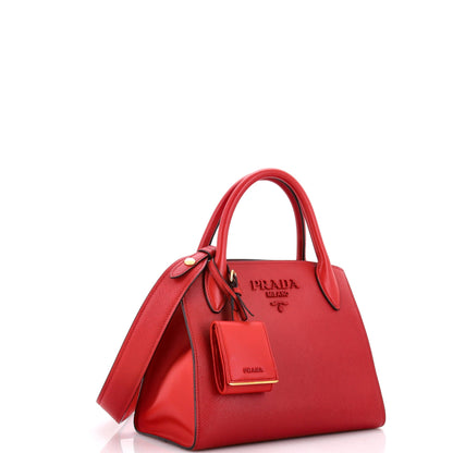 プラダ モノクローム トートバッグ サフィアーノ シティカーフ スモール