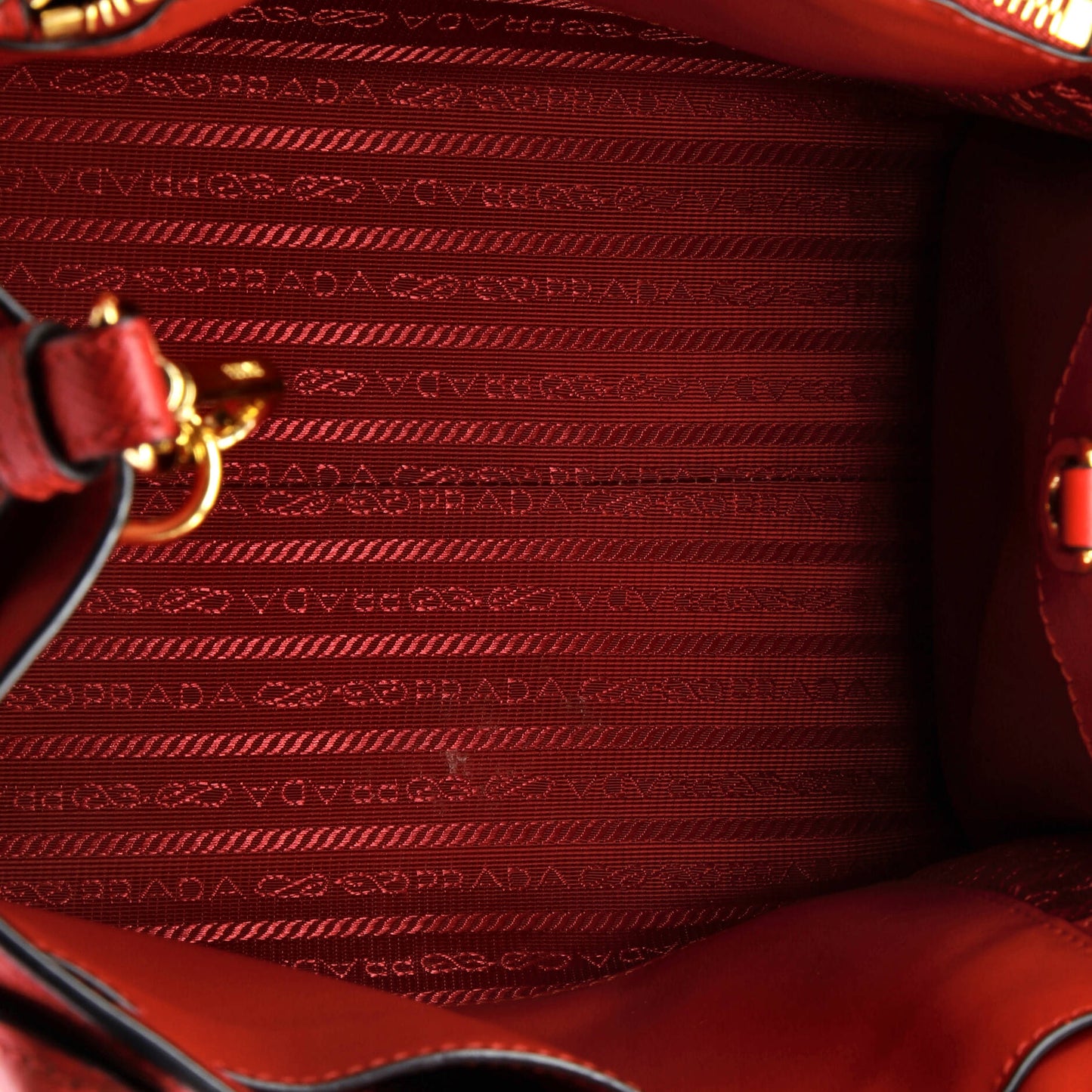 プラダ モノクローム トートバッグ サフィアーノ シティカーフ スモール