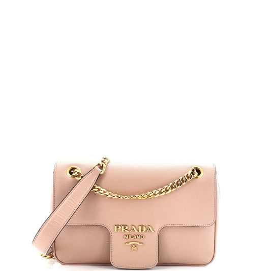 プラダ パティーナ フラップ ショルダーバッグ サフィアーノレザー スモール
