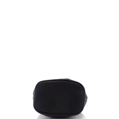 Prada Drawstring Wristlet Bucket Bag Tessuto Small