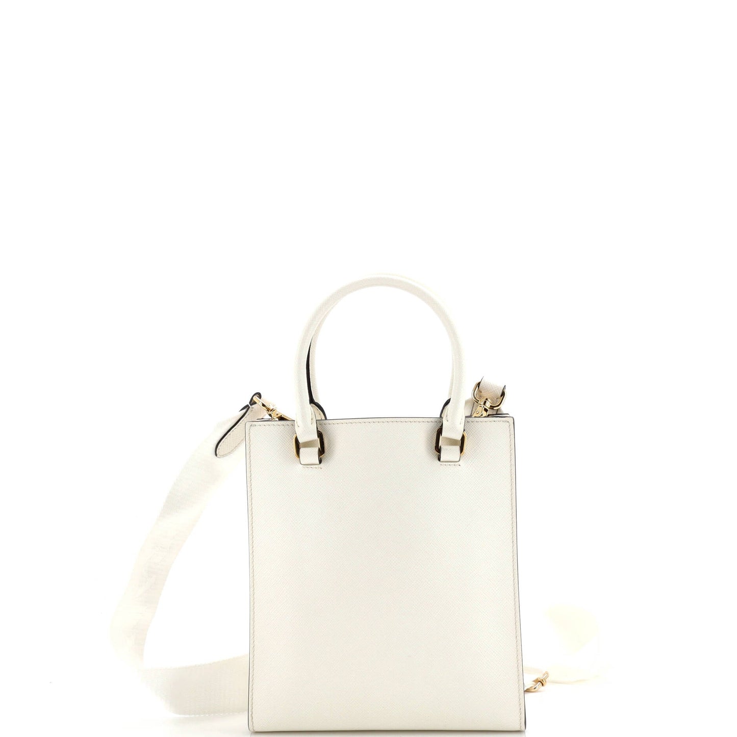 プラダ ラックス エンボスロゴ トートバッグ サフィアーノレザー スモール