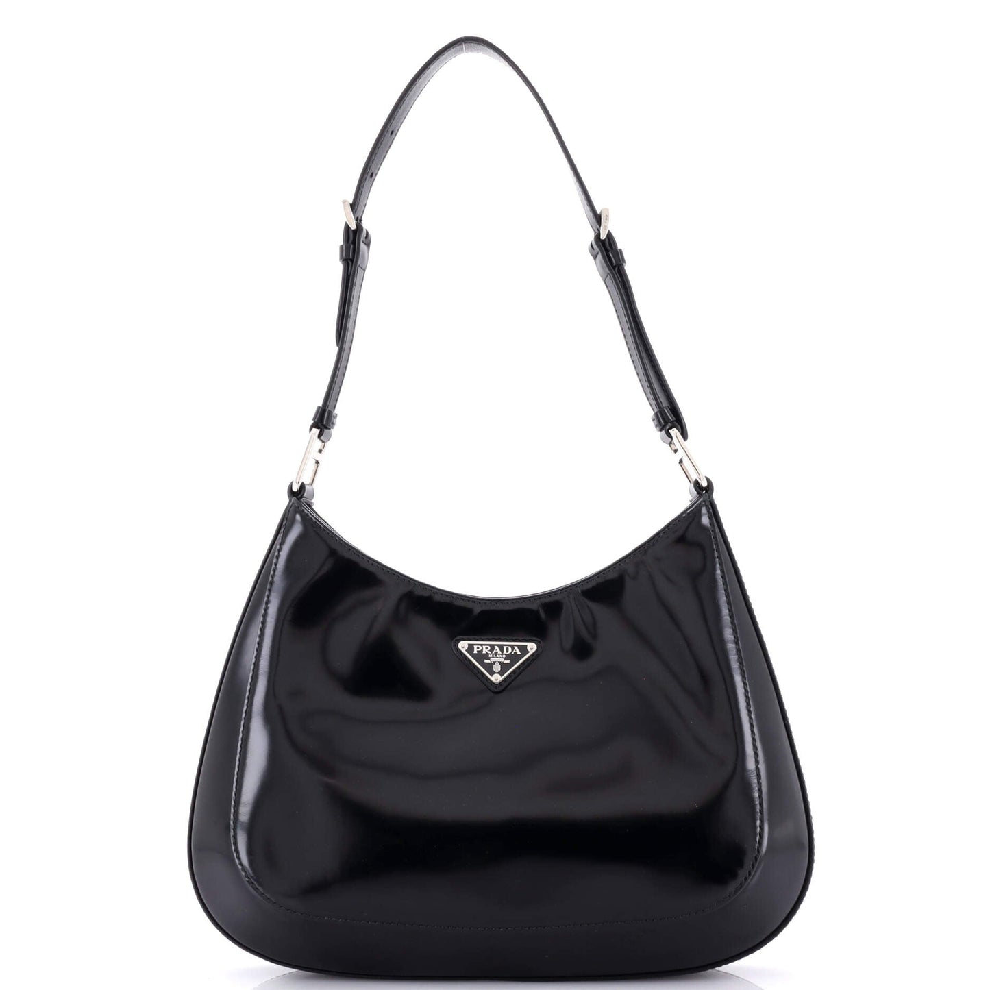 Prada Cleo Shoulder Bag Spazzolato Leather Large