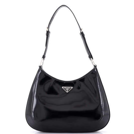 Prada Cleo Shoulder Bag Spazzolato Leather Large