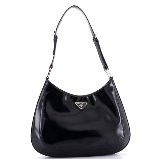Prada Cleo Shoulder Bag Spazzolato Leather Large