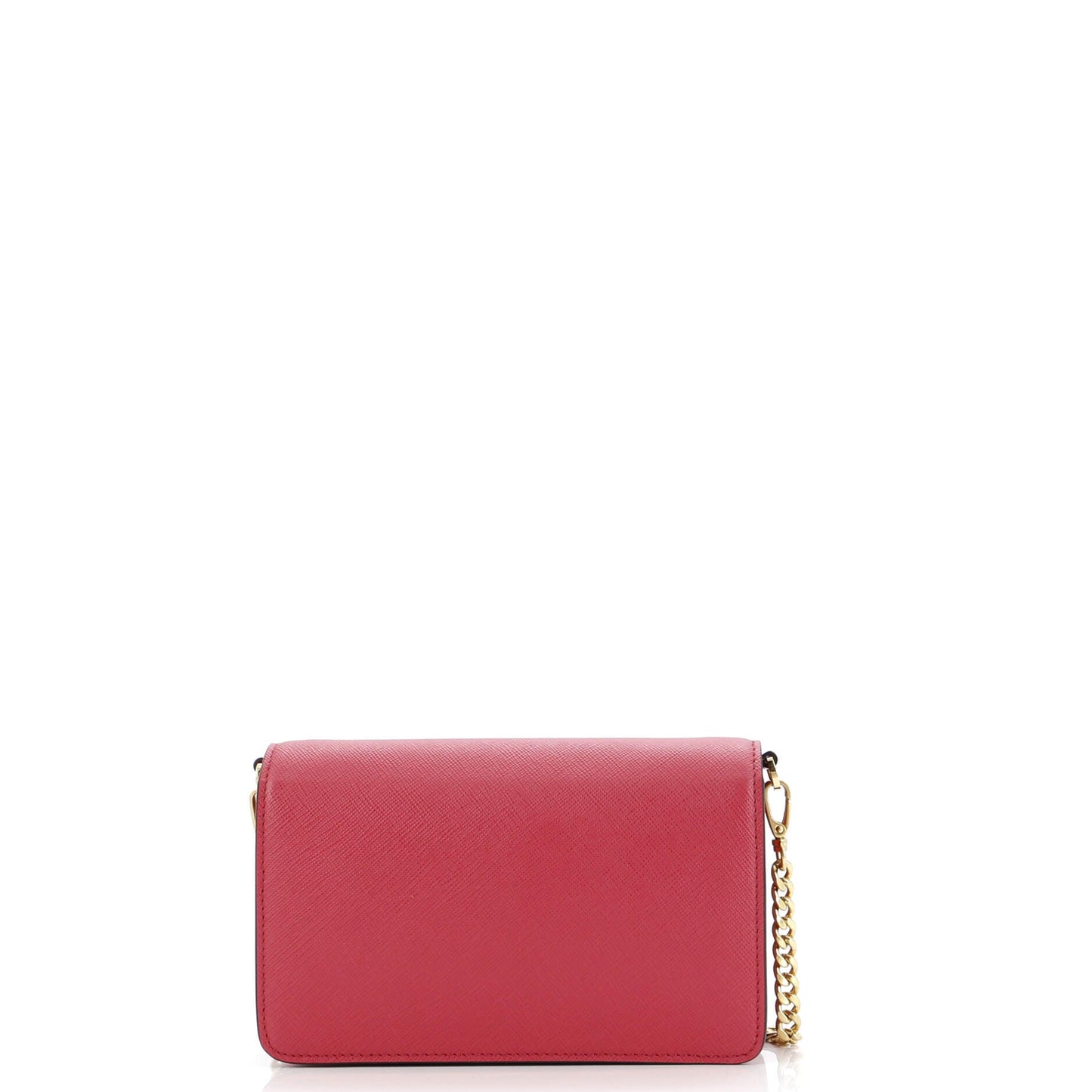 プラダ フリップロックウォレット チェーンクラッチ サフィアーノレザー スモール