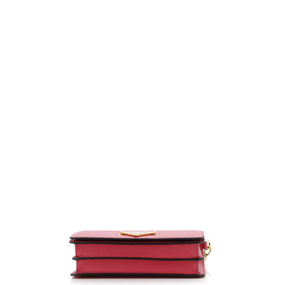 プラダ フリップロックウォレット チェーンクラッチ サフィアーノレザー スモール