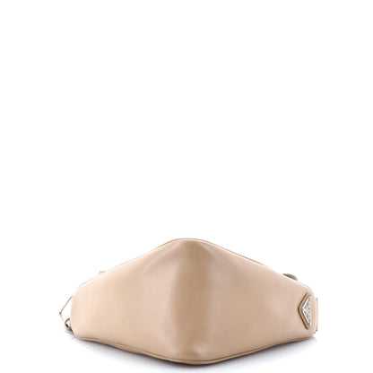 プラダ トライアングルロゴ ジップ クロスボディバッグ レザー スモール