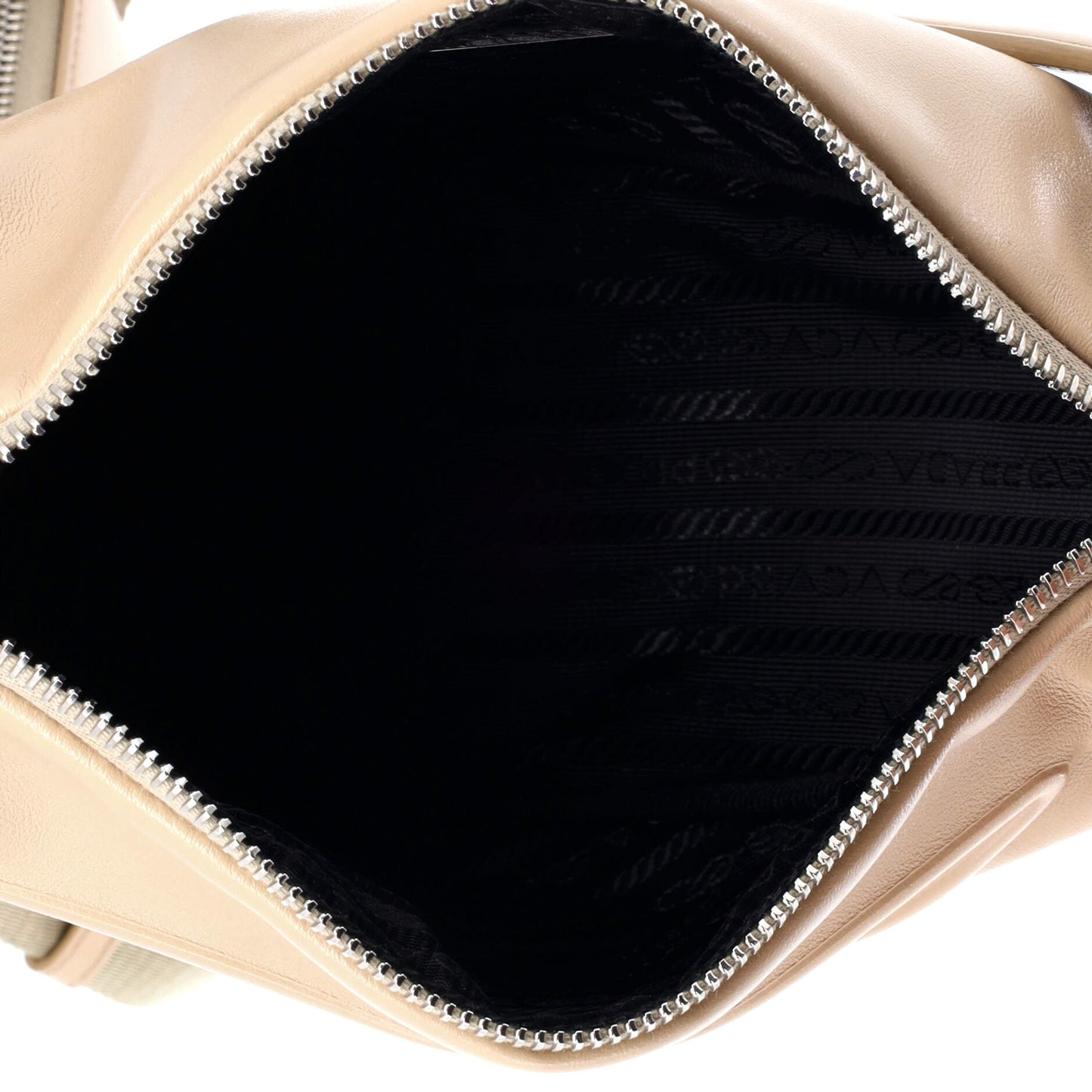 プラダ トライアングルロゴ ジップ クロスボディバッグ レザー スモール