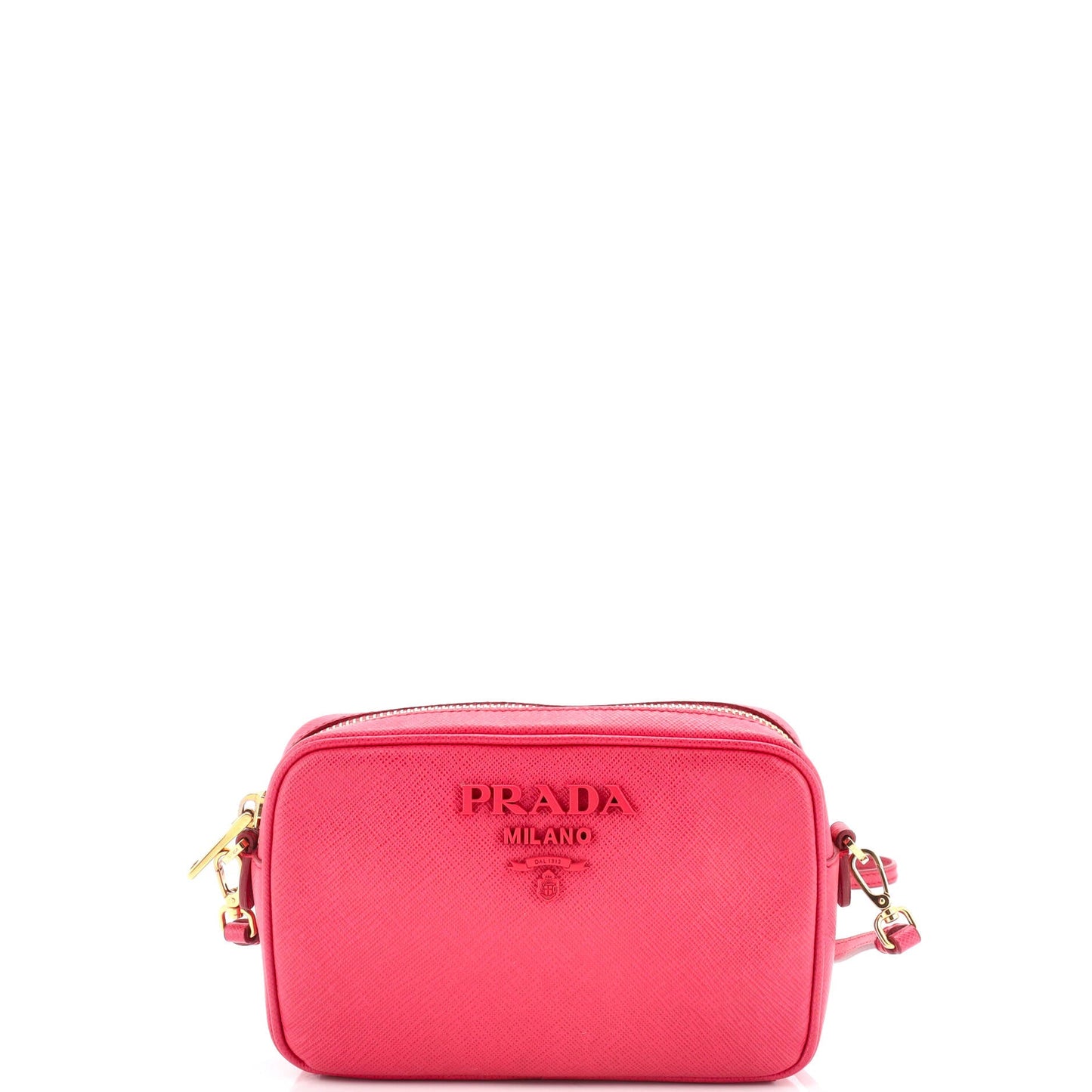 プラダ モノクローム カメラバッグ サフィアーノレザー スモール