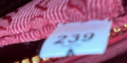 プラダ ダブルジップ ラックス トート ヴァーニス サフィアーノ レザー ミニ