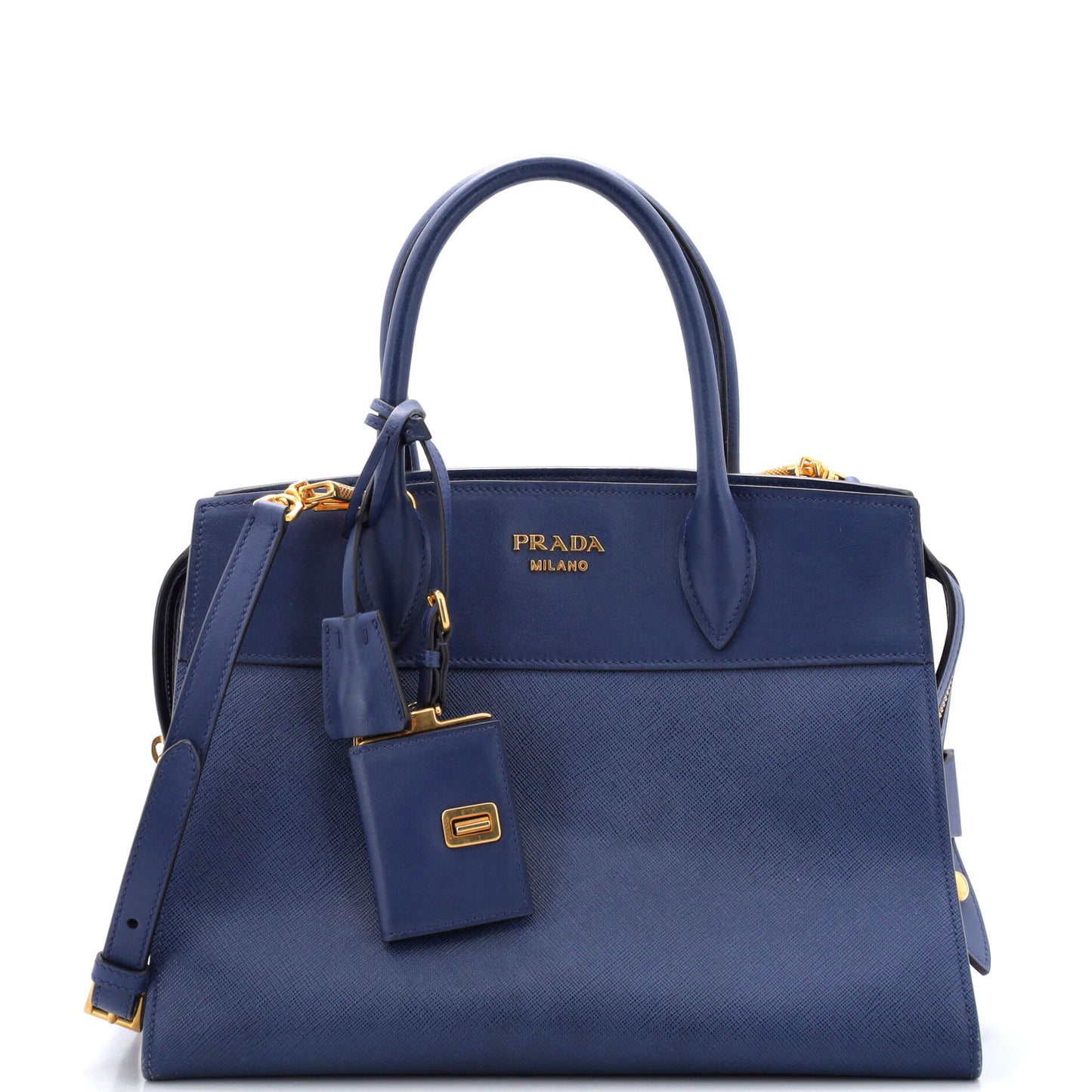 Prada Esplanade Tote Saffiano with City Calf Medium