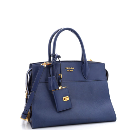 Prada Esplanade Tote Saffiano with City Calf Medium