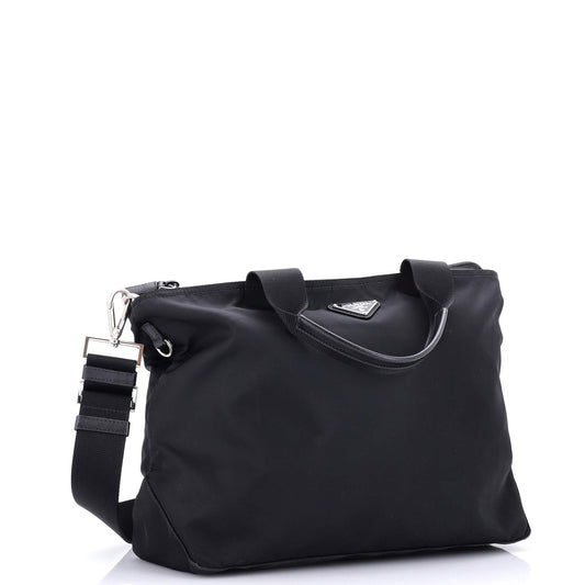 Prada Convertible Zip Tote Tessuto Medium