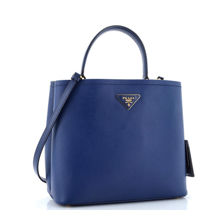 プラダ パニエ バケットバッグ サフィアーノレザー ラージ