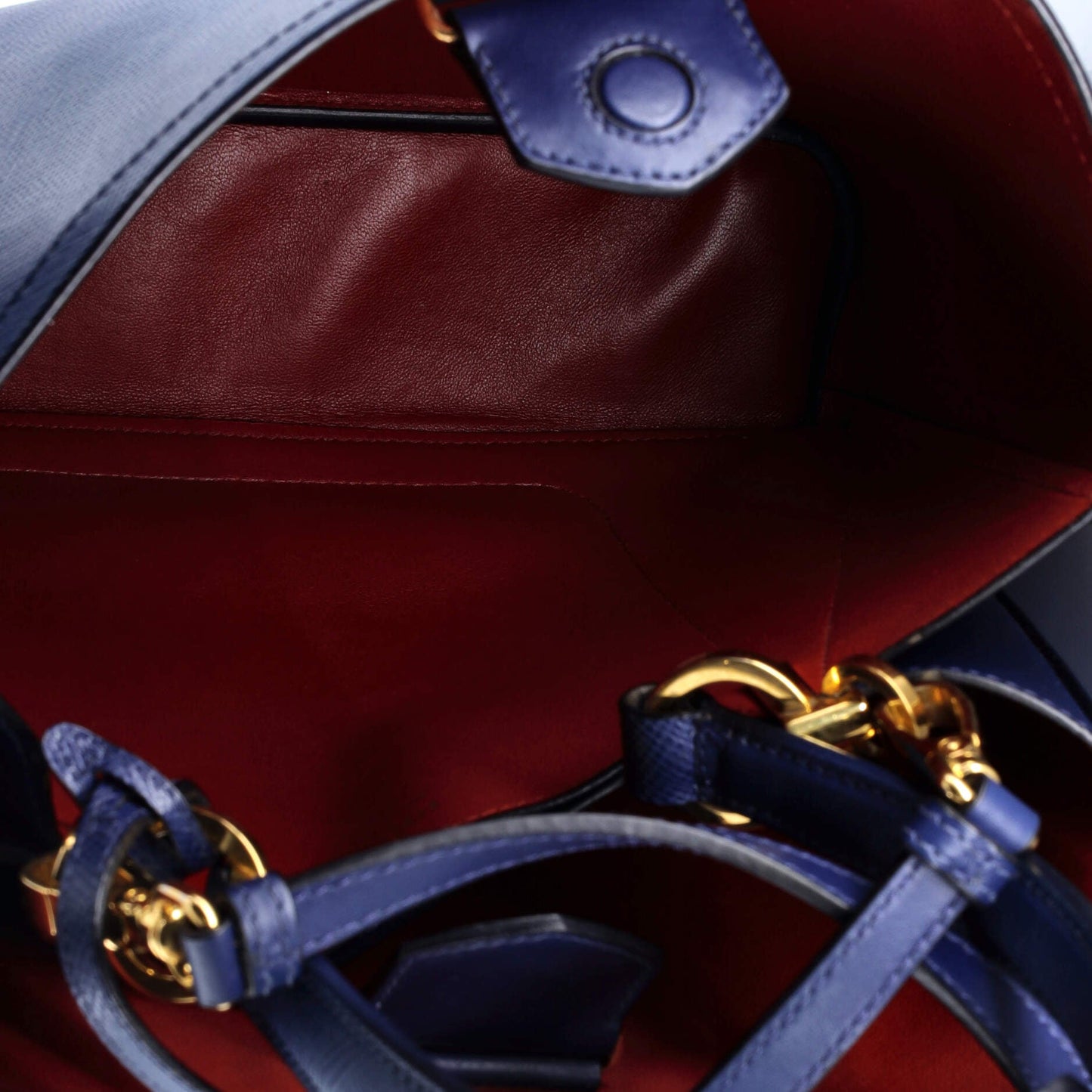 プラダ パニエ バケットバッグ サフィアーノレザー ラージ