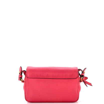 プラダ フラップ ジップ クロスボディバッグ ヴィテッロ フェニックス スモール